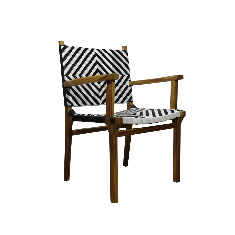 SILLA CASABLANCA - BLANCO / NEGRO